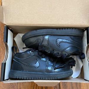 Jordan 1 Low Toddler Sneakers Size 4.5C Black